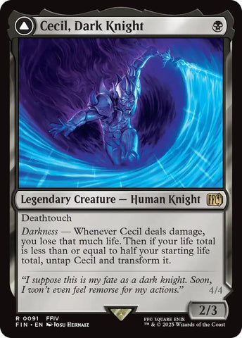 Image for Cecil, Dark Knight // Cecil, Redeemed Paladin (91) [FIN]