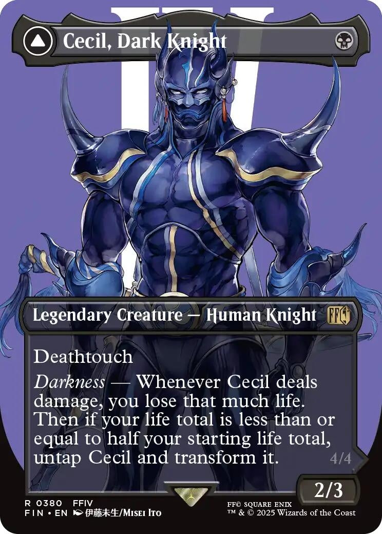 Image for Cecil, Dark Knight // Cecil, Redeemed Paladin (Borderless) (380) [FIN]