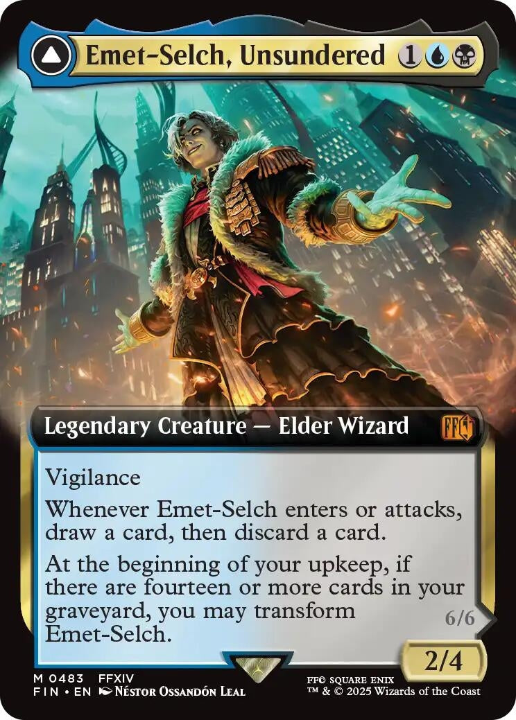 Image for Emet-Selch, Unsundered // Hades, Sorcerer of Eld (Extended Art) (483) [FIN]
