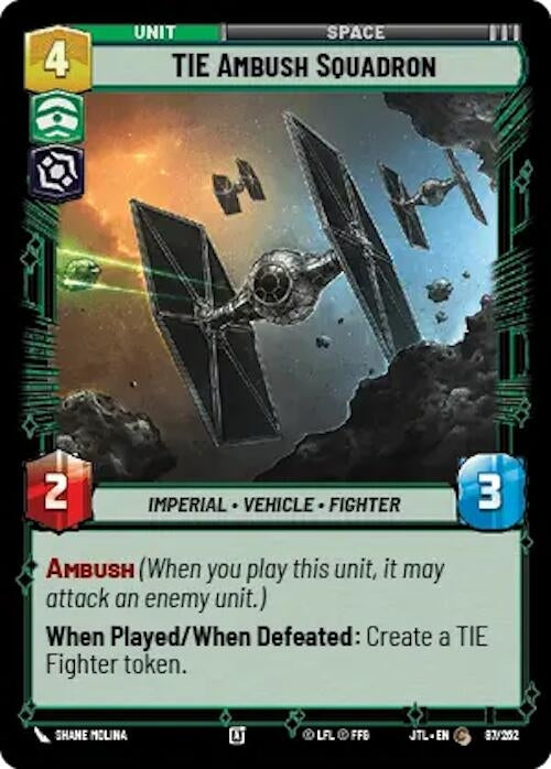 Image for TIE Ambush Squadron (087/257) [Jump to Lightspeed]