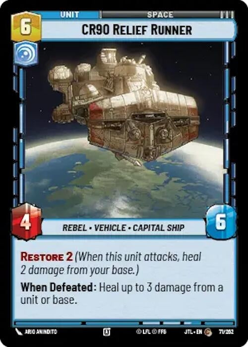 Image for CR90 Relief Runner (071/257) [Jump to Lightspeed]