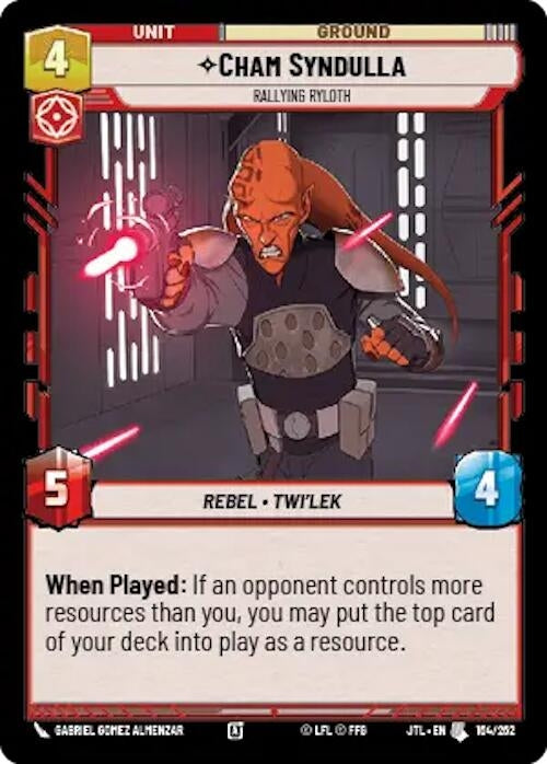 Image for Cham Syndulla - Rallying Ryloth (183/257) [Jump to Lightspeed]