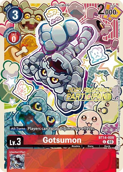 Image for Gotsumon (2025 Regionals Participant) (BT14-009 C)