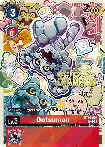 Image for Gotsumon (2025 Regionals Champion) (BT14-009 C)