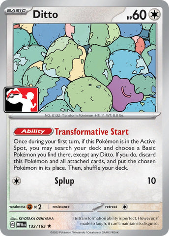 Image for Ditto (132/165) (Prize Pack Series Cards) - Pokemon
