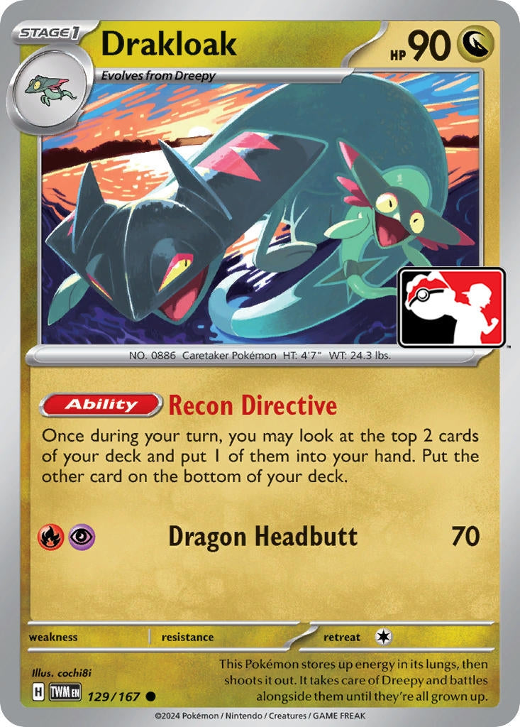 Image for Drakloak (129/167) (Prize Pack Series Cards) - Pokemon