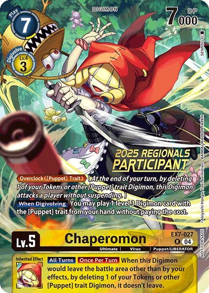 Image for Chaperomon (2025 Regionals Participant) (EX7-027 R)