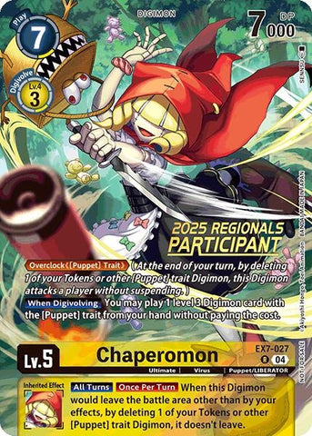Image for Chaperomon (2025 Regionals Participant) (EX7-027 R)