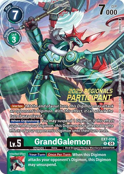 Image for GrandGalemon (2025 Regionals Participant) (EX7-034 R)
