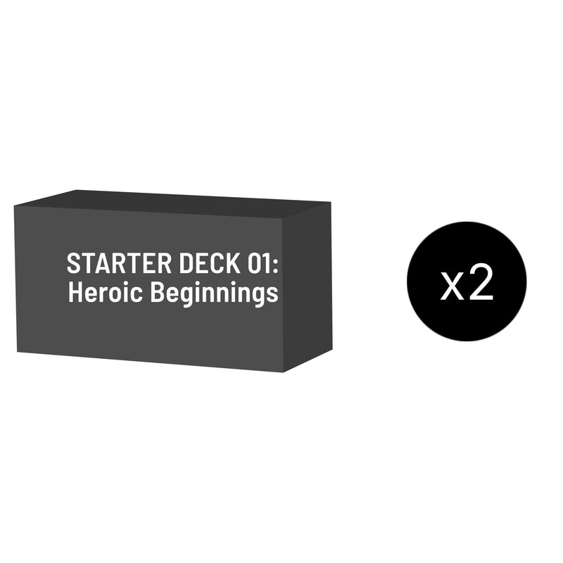 Starter Deck 01: Heroic Beginnings Display Case [ST01]
