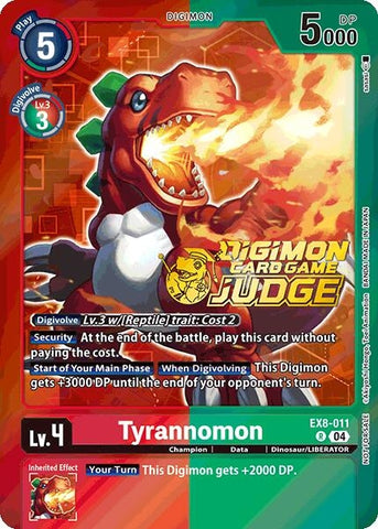Image for Tyrannomon (Judge Pack 2025 Wave 1) (EX8-011 R)