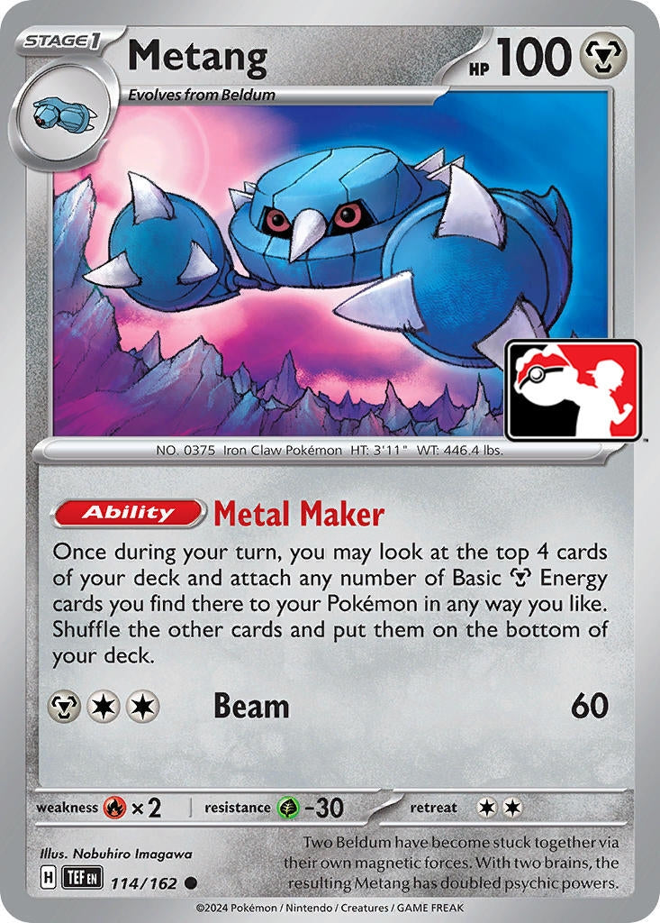 Image for Metang (114/162) (Prize Pack Series Cards) - Pokemon