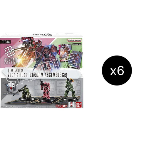 Image for Starter Deck 03: Zeon's Rush - Gundam Assemble Starter Set Display - Gundam Card Game