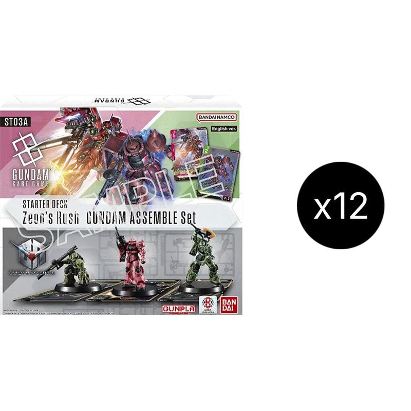 Image for Starter Deck 03: Zeon's Rush - Gundam Assemble Starter Set Display Case - Gundam Card Game