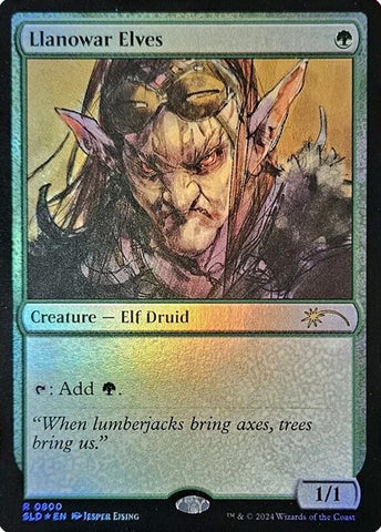 Image for Llanowar Elves (0800) (Rainbow Foil) (800) [SLD]