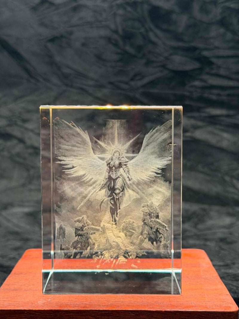 Saint Celestine Crystal Engraving – Warhammer 40K Laser Crystal Display
