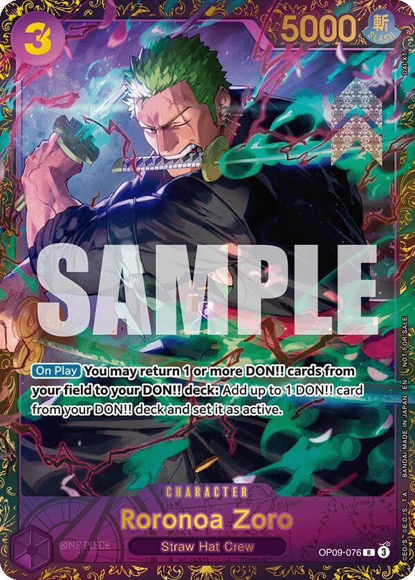 Image for Roronoa Zoro (Championship 25-26 Regionals Season 1) (OP09-076) (OP-PR)