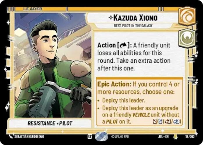 Image for Kazuda Xiono - Best Pilot in the Galaxy (018/257) [Jump to Lightspeed]
