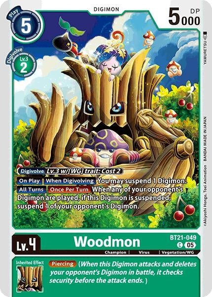 Image for Woodmon (BT21-049 C) (World Convergence) (BT-21) - Digimon Card Game