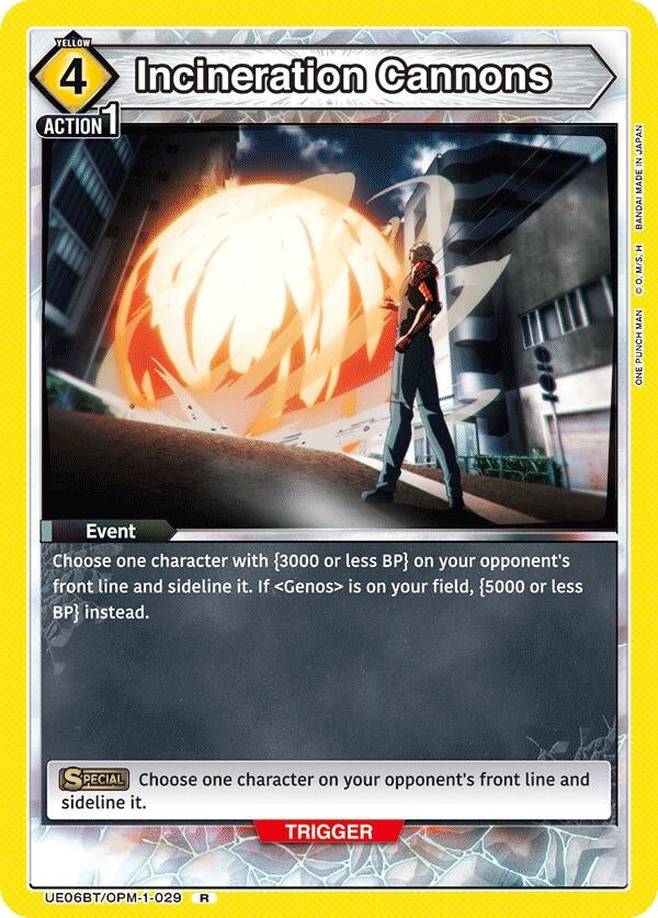 Image for Incineration Cannons (UE06BT/OPM-1-029) [UE06BT: One Punch Man]