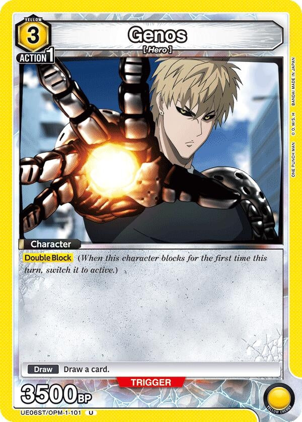 Image for Genos (101) (UE06ST/OPM-1-101) [UE06ST: One Punch Man Starter Deck]