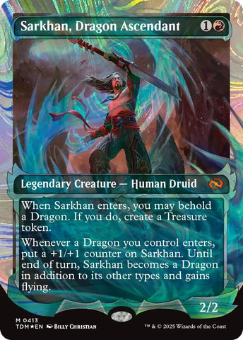 Image for Sarkhan, Dragon Ascendant (0413) (Showcase) (Halo Foil) (413) [TDM]