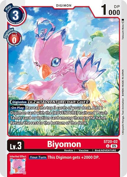 Image for Biyomon (ST20-02 U) (Starter Deck 20: Protector of Light) (ST-20) - Digimon Card Game