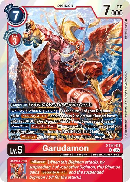 Image for Garudamon (ST20-04 R) (Starter Deck 20: Protector of Light) (ST-20) - Digimon Card Game