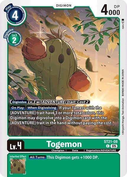 Image for Togemon (ST21-08 C) (Starter Deck 21: Hero of Hope) (ST-21) - Digimon Card Game