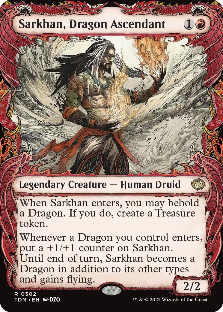 Image for Sarkhan, Dragon Ascendant (0302) (Showcase) (302) [TDM]