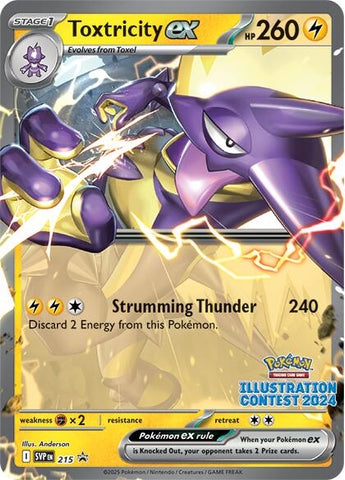 Image for Toxtricity ex - 215 (Illustration Contest 2024) (215) (SV: Scarlet & Violet Promo Cards) - Pokemon