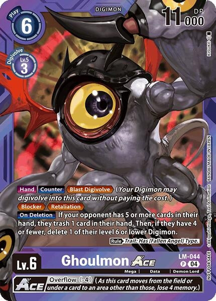 Image for Ghoulmon ACE (Limited Card Pack) (LM-044 P) (World Convergence) (BT-21) - Digimon Card Game