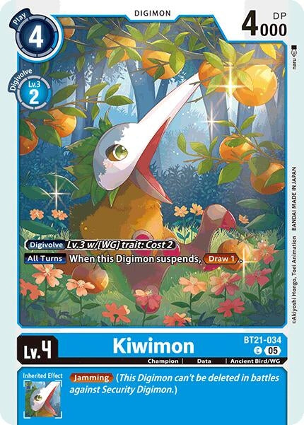 Image for Kiwimon (BT21-034 C) (World Convergence) (BT-21) - Digimon Card Game