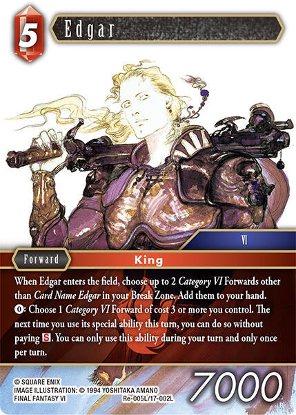 Image for Edgar (Re-005L/17-002L) [Legacy Collection] - Final Fantasy TCG