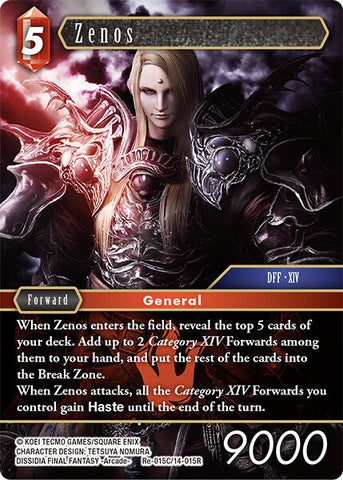 Image for Zenos (Re-015C/14-015R) [Legacy Collection] - Final Fantasy TCG