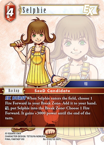 Image for Selphie EX (Re-016C/18-007C) [Legacy Collection] - Final Fantasy TCG