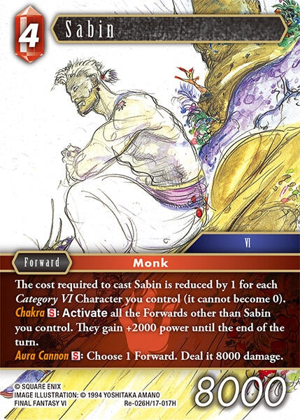 Image for Sabin (Re-026H/17-017H) [Legacy Collection] - Final Fantasy TCG