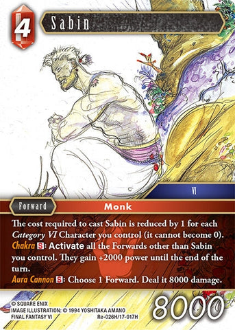 Image for Sabin (Re-026H/17-017H) [Legacy Collection] - Final Fantasy TCG