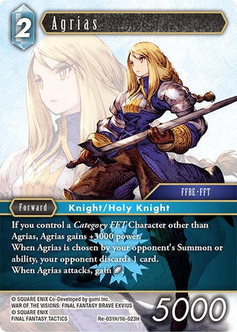 Image for Agrias (Re-031H/16-023H) [Legacy Collection] - Final Fantasy TCG
