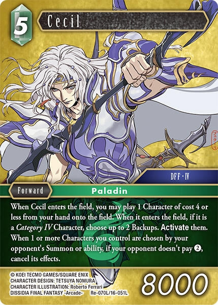 Image for Cecil (Re-070L/16-051L) [Legacy Collection] - Final Fantasy TCG