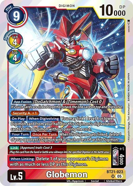 Image for Globemon (BT21-023 SR) (World Convergence) (BT-21) - Digimon Card Game