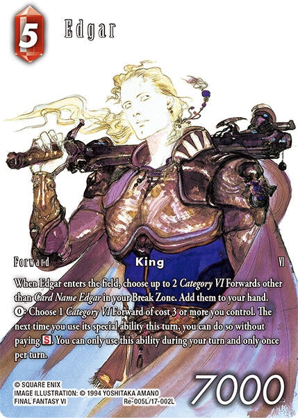 Image for Edgar (Full Art) (Re-005L/17-002L) [Legacy Collection] - Final Fantasy TCG