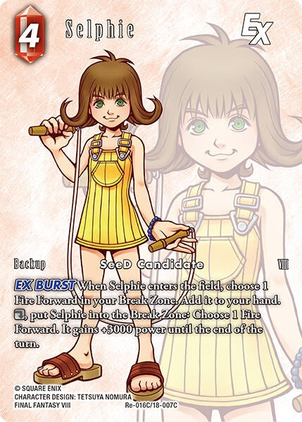 Image for Selphie EX (Full Art) (Re-016C/18-007C) [Legacy Collection] - Final Fantasy TCG