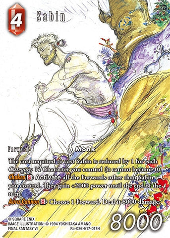 Image for Sabin (Full Art) (Re-026H/17-017H) [Legacy Collection] - Final Fantasy TCG