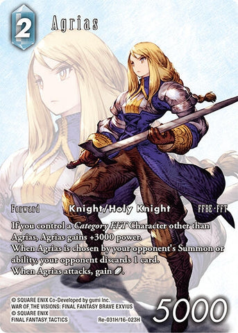 Image for Agrias (Full Art) (Re-031H/16-023H) [Legacy Collection] - Final Fantasy TCG