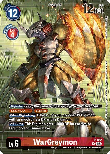 Image for WarGreymon (BT-21: Illustration Celebration Pack) (P-182 P) (World Convergence) (BT-21) - Digimon Card Game