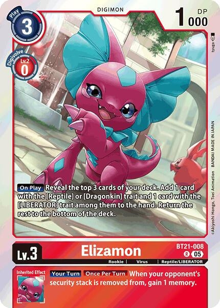 Image for Elizamon (BT21-008 R) (World Convergence) (BT-21) - Digimon Card Game
