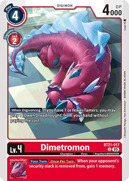 Image for Dimetromon (BT21-017 U) (World Convergence) (BT-21) - Digimon Card Game