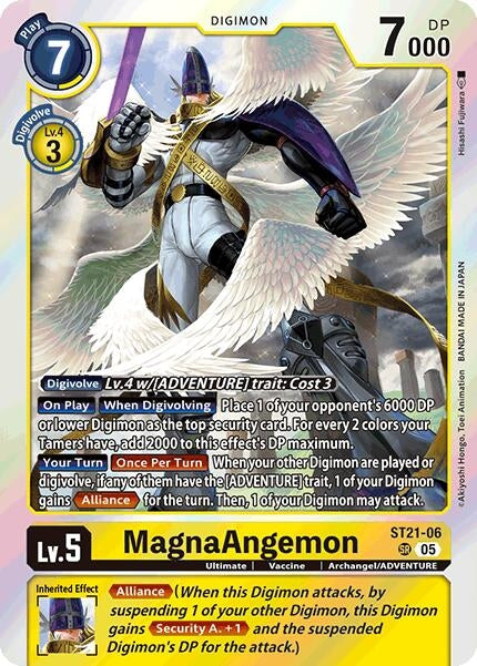 Image for MagnaAngemon (ST21-06 SR) (Starter Deck 21: Hero of Hope) (ST-21) - Digimon Card Game