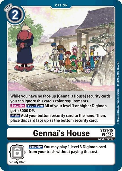 Image for Gennai's House (ST21-15 U) (Starter Deck 21: Hero of Hope) (ST-21) - Digimon Card Game